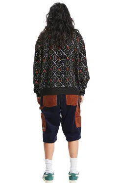 Bear Jacquard Polo Sweater-Teddy Fresh Hot