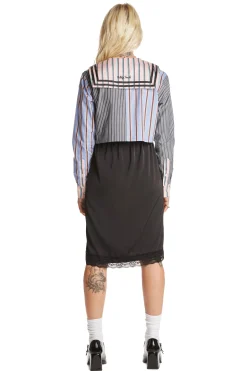 Bear Lace Satin Skirt-Teddy Fresh Best