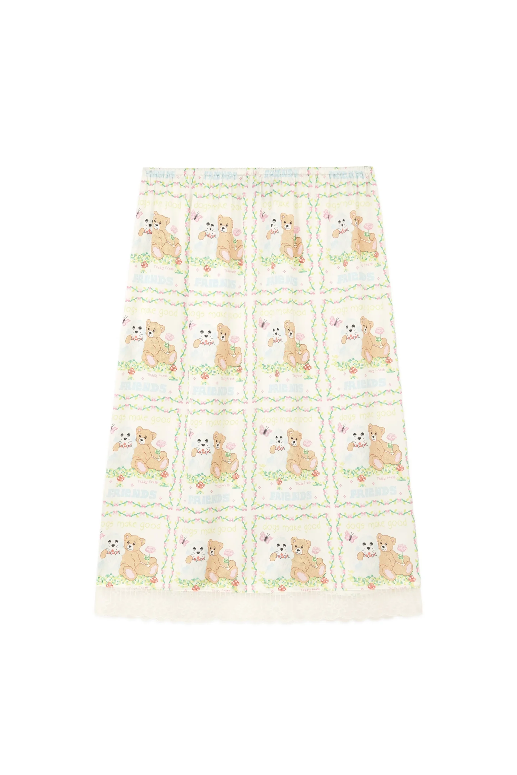 Best Friend Satin Skirt-Teddy Fresh Fashion