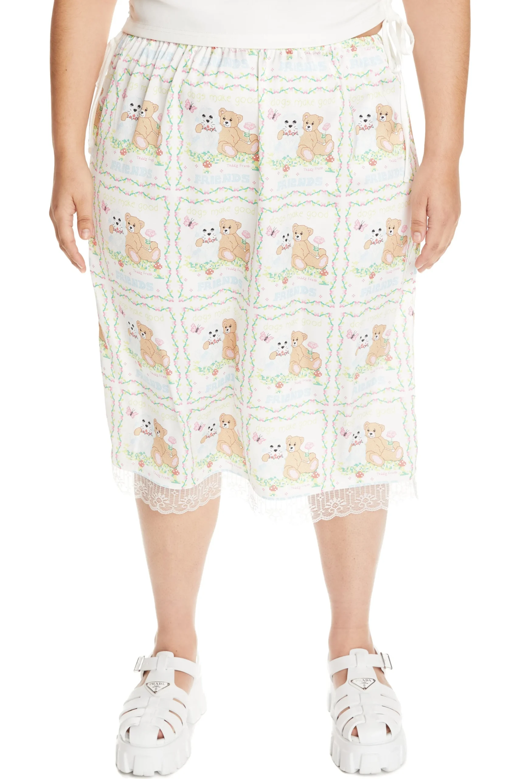 Best Friend Satin Skirt-Teddy Fresh Fashion