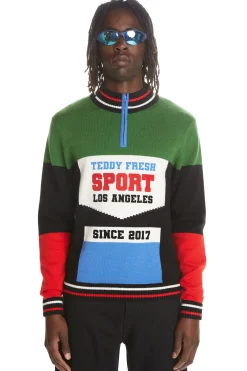 Bike Jersey Zip Sweater-Teddy Fresh Store