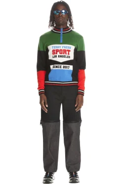 Bike Jersey Zip Sweater-Teddy Fresh Store