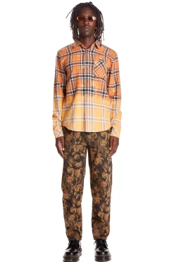 Bleached Flannel Shirt-Teddy Fresh Shop