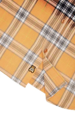 Bleached Flannel Shirt-Teddy Fresh Shop