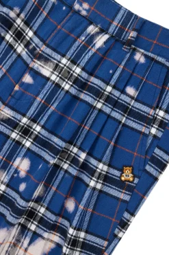 Bleached Flannel Shorts-Teddy Fresh Best