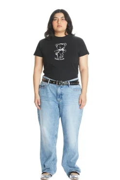 Bow Bear Baby Tee-Teddy Fresh Shop