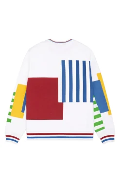 Box Paneled Crewneck-Teddy Fresh Cheap