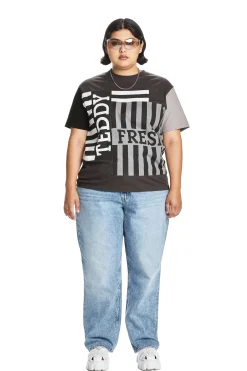 Box Paneled Tee-Teddy Fresh Store