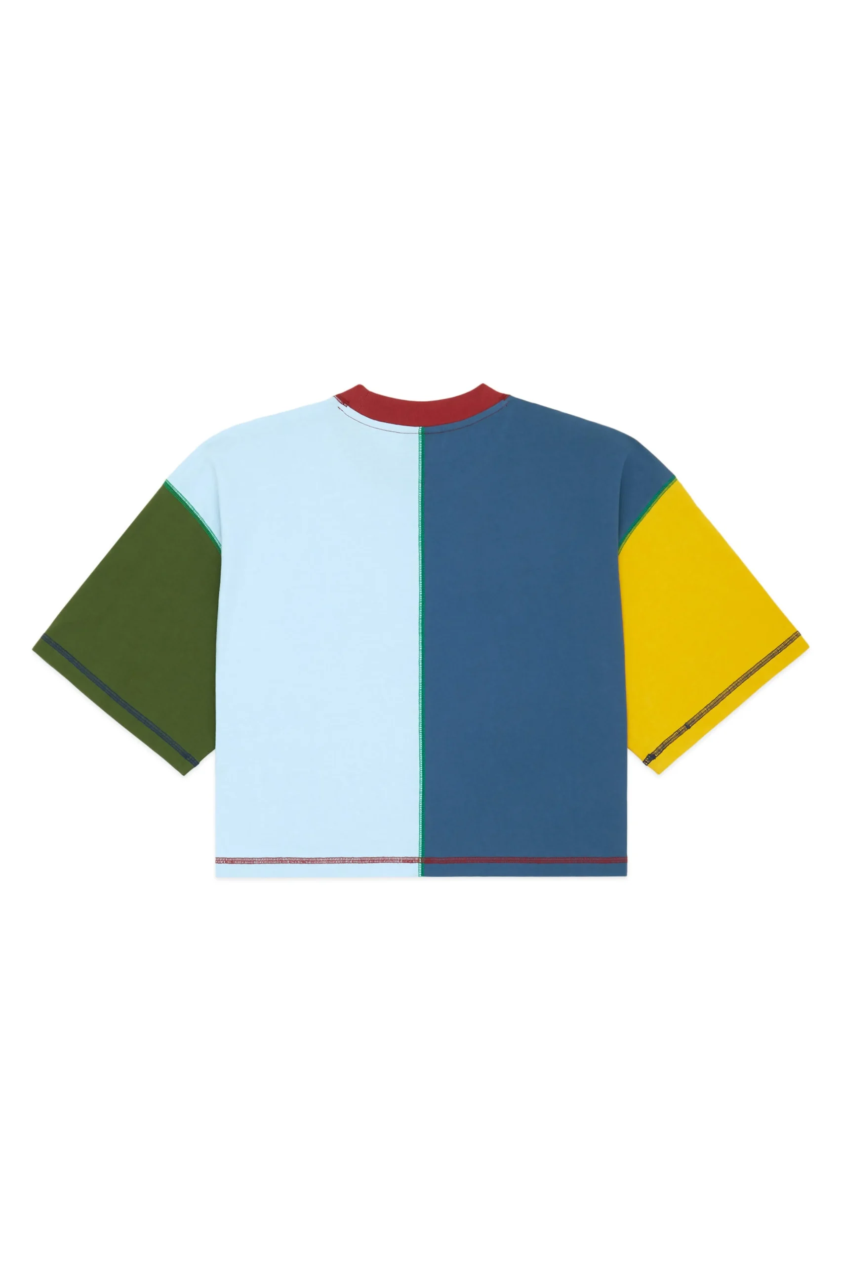 Boxy Color Block Tee-Teddy Fresh Discount