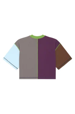 Boxy Color Block Tee-Teddy Fresh Discount