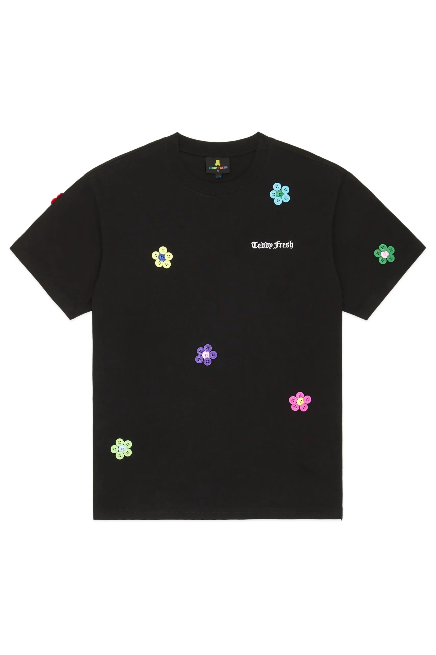 Button Flowers Tee-Teddy Fresh Best