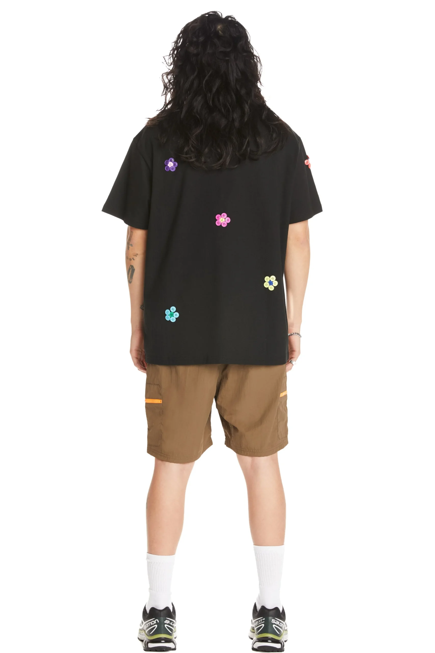 Button Flowers Tee-Teddy Fresh Best