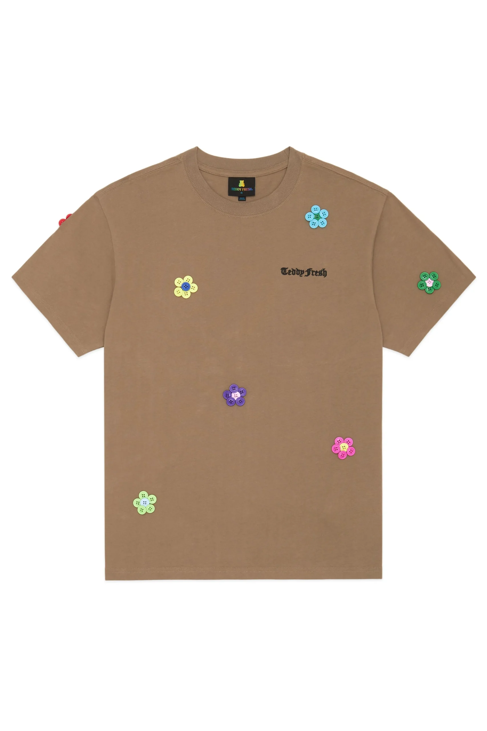 Button Flowers Tee-Teddy Fresh Best