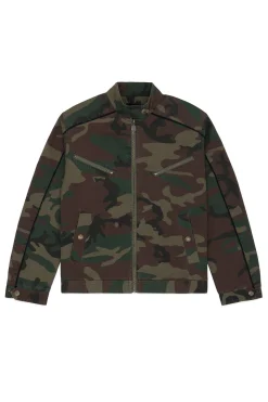Camo Moto Jacket-Teddy Fresh Flash Sale