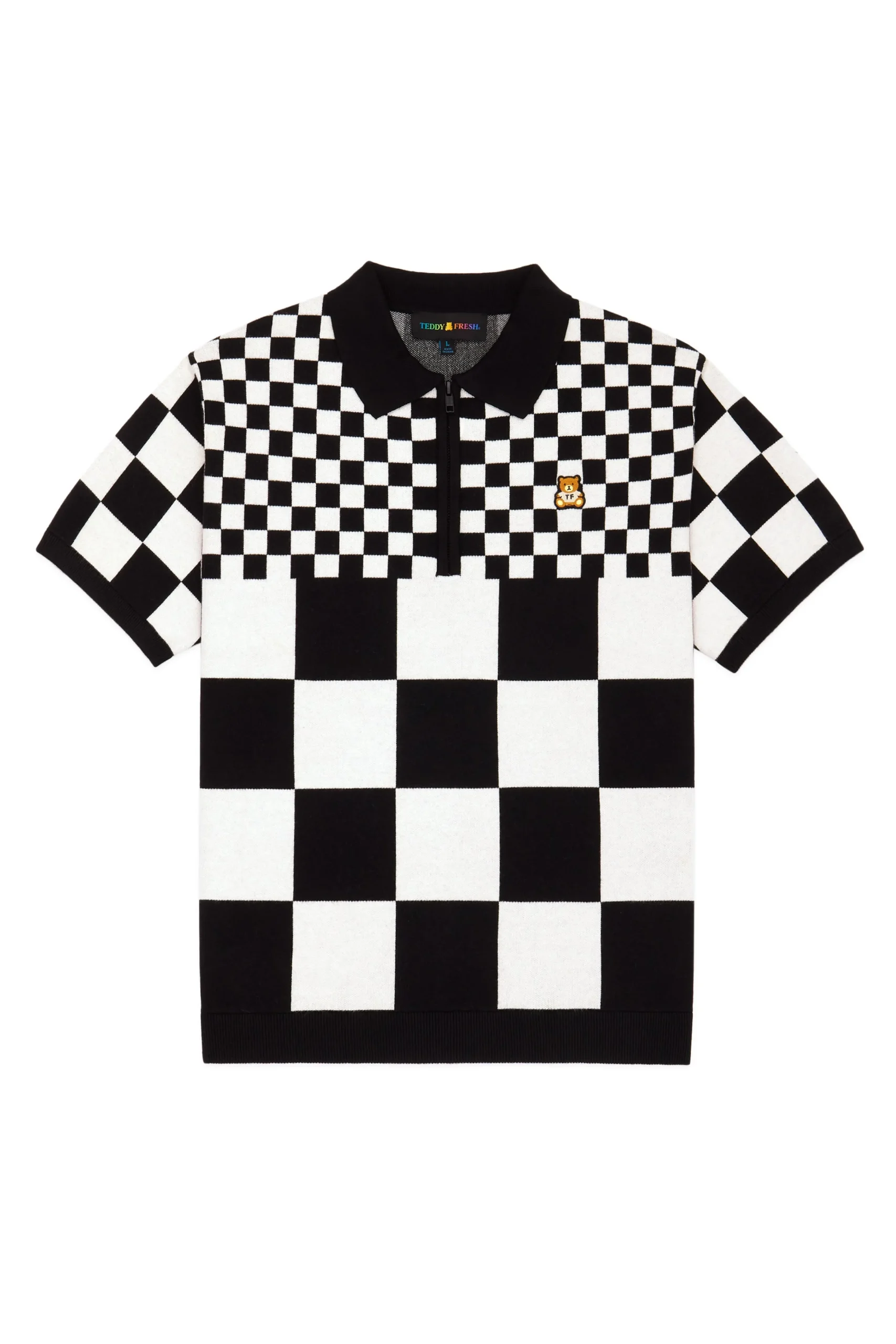 Check Clash Sweater-Teddy Fresh Discount