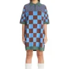 Check Clash Sweater Dress-Teddy Fresh Store