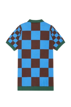Check Clash Sweater Dress-Teddy Fresh Store