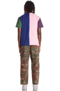 Color Block Split Tee-Teddy Fresh Best