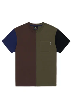 Color Block Split Tee-Teddy Fresh Best