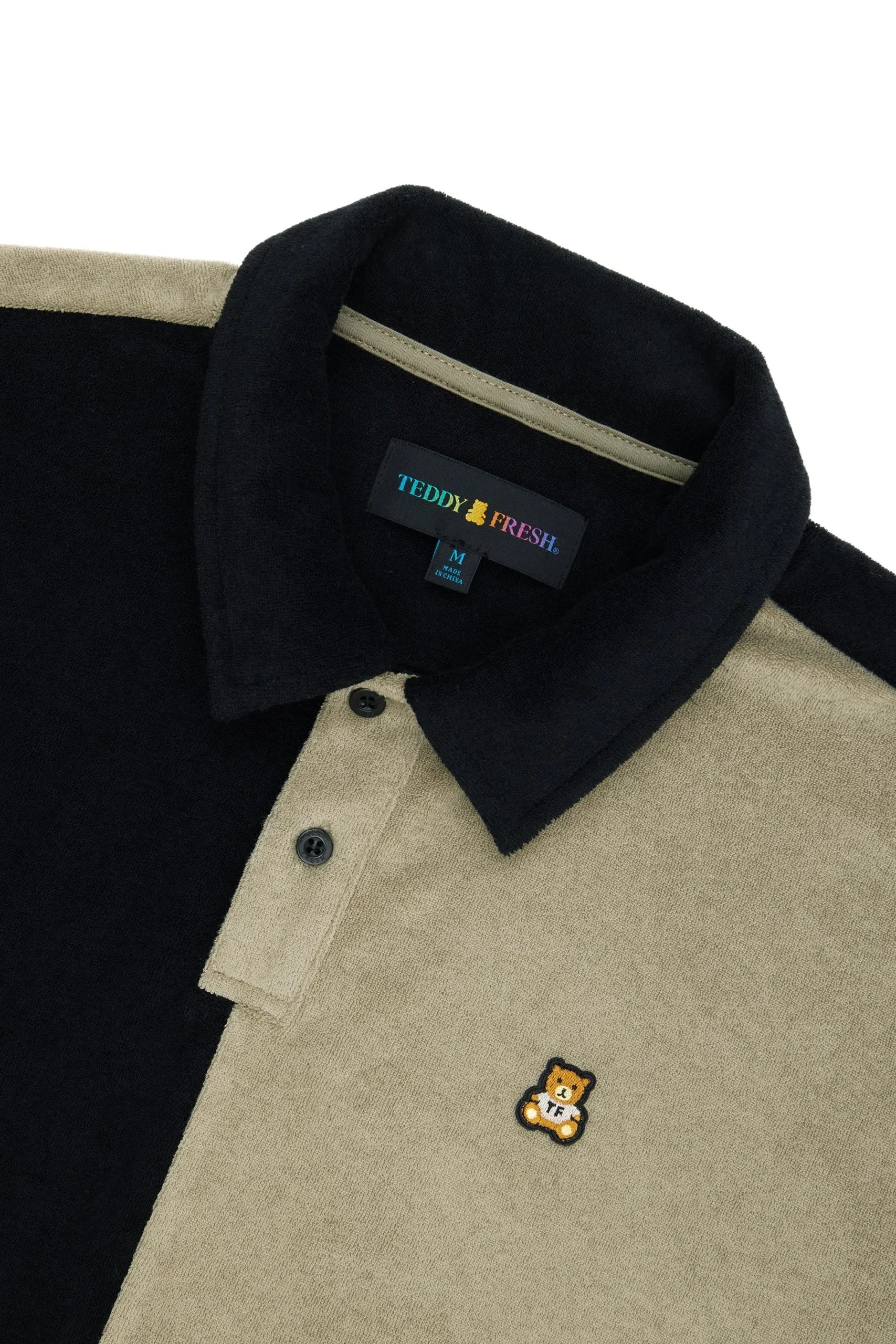 Color Block Terry Shirt-Teddy Fresh Best