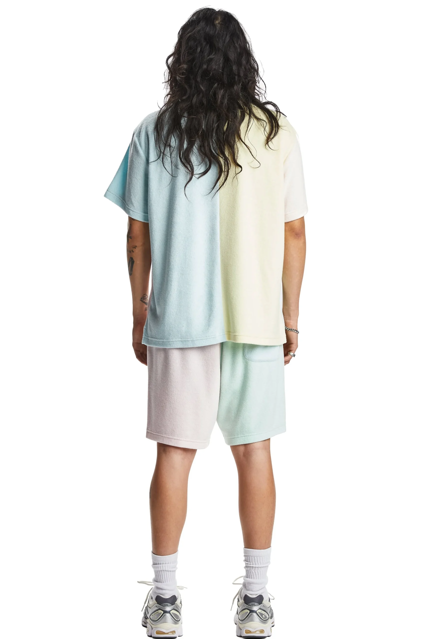Color Block Terry Shirt-Teddy Fresh Best