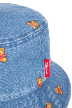 Denim Bear Bucket Hat-Teddy Fresh Clearance