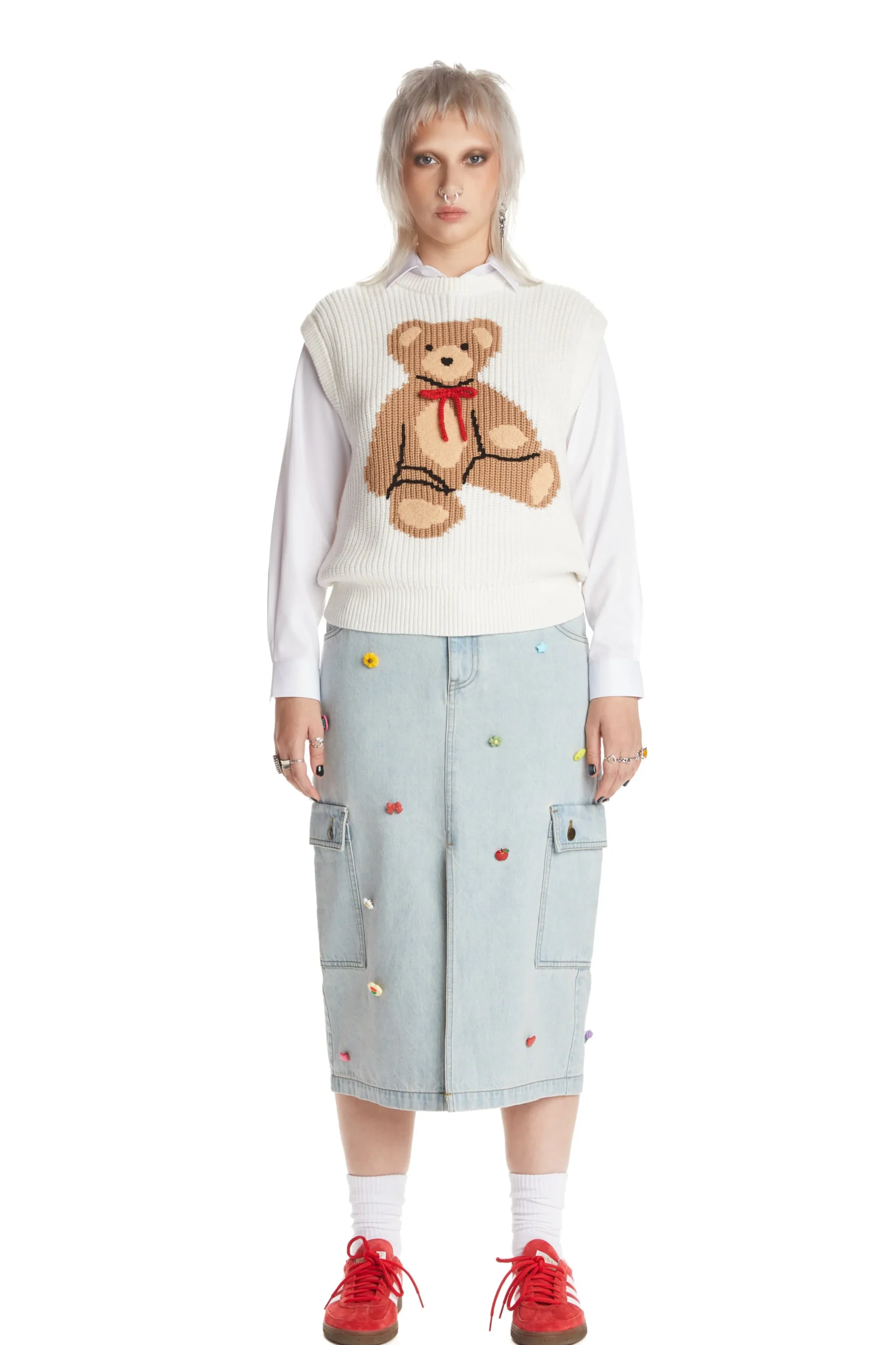 Denim Cargo Skirt-Teddy Fresh Best Sale