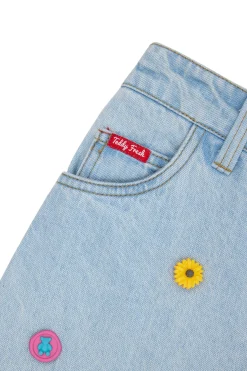 Denim Cargo Skirt-Teddy Fresh Best Sale