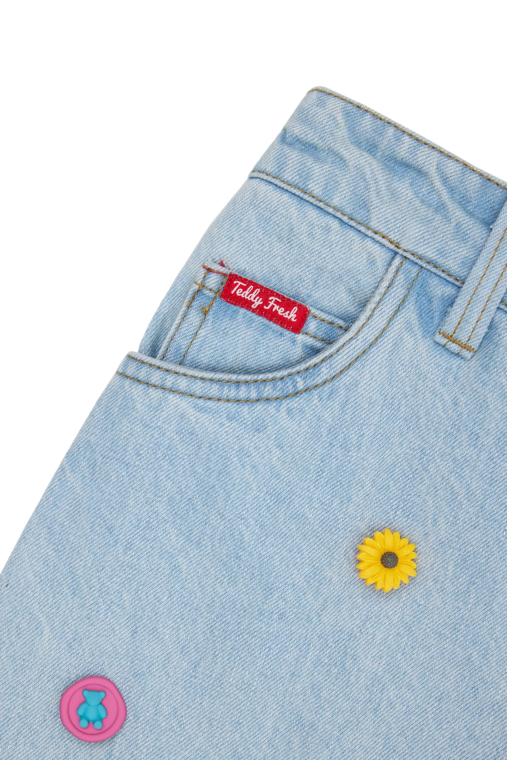 Denim Cargo Skirt-Teddy Fresh Best Sale