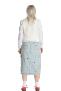 Denim Cargo Skirt-Teddy Fresh Best Sale