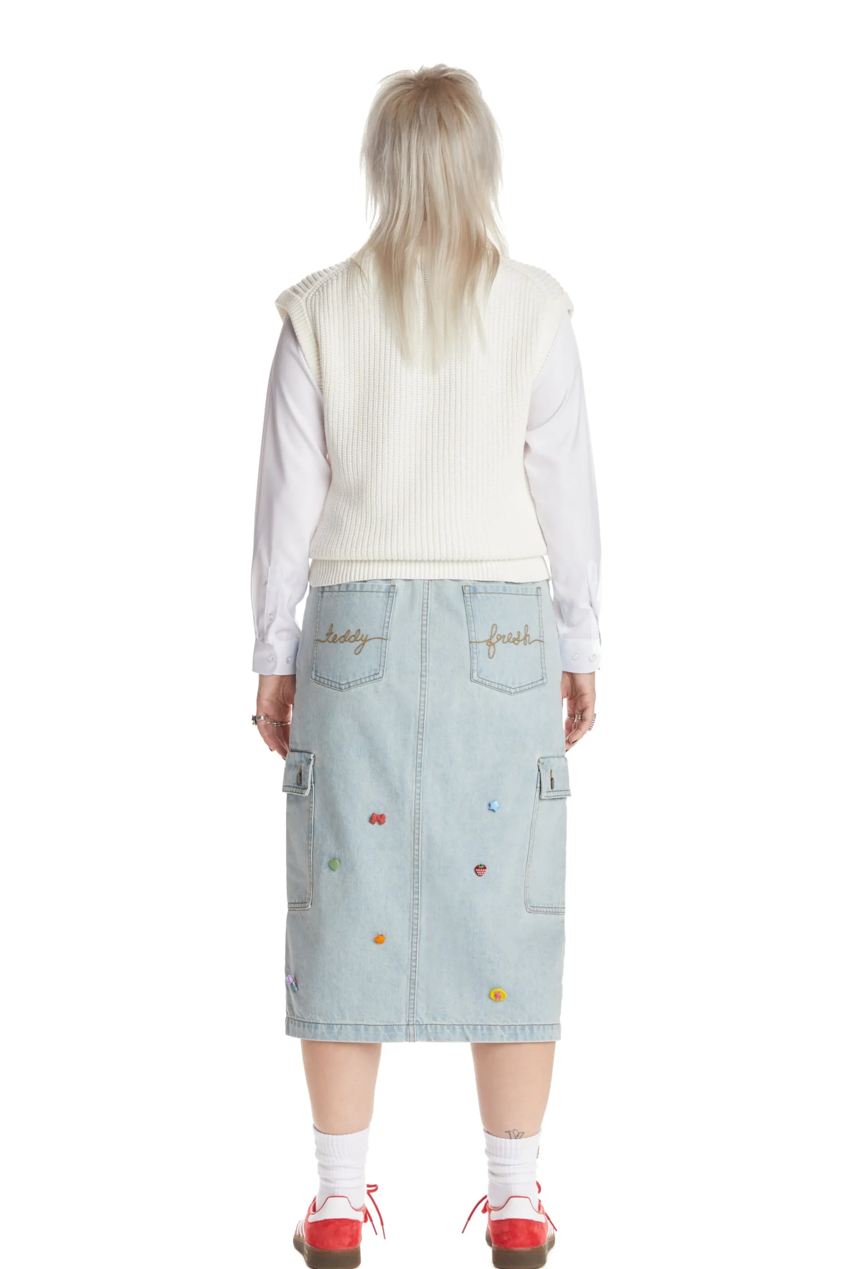 Denim Cargo Skirt-Teddy Fresh Best Sale