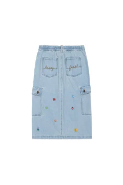 Denim Cargo Skirt-Teddy Fresh Best Sale