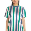 Double Collar Stripe Tee-Teddy Fresh Outlet