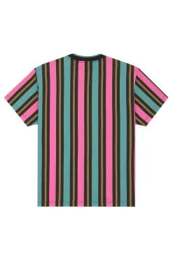 Double Collar Stripe Tee-Teddy Fresh Outlet