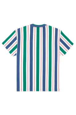 Double Collar Stripe Tee-Teddy Fresh Outlet