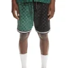 Embossed Checker Velour Shorts-Teddy Fresh Outlet
