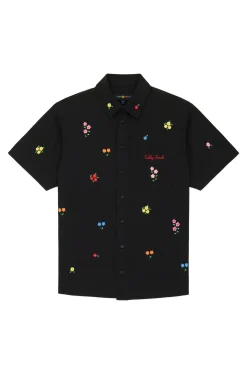 Flower Embroidery Shirt-Teddy Fresh Hot