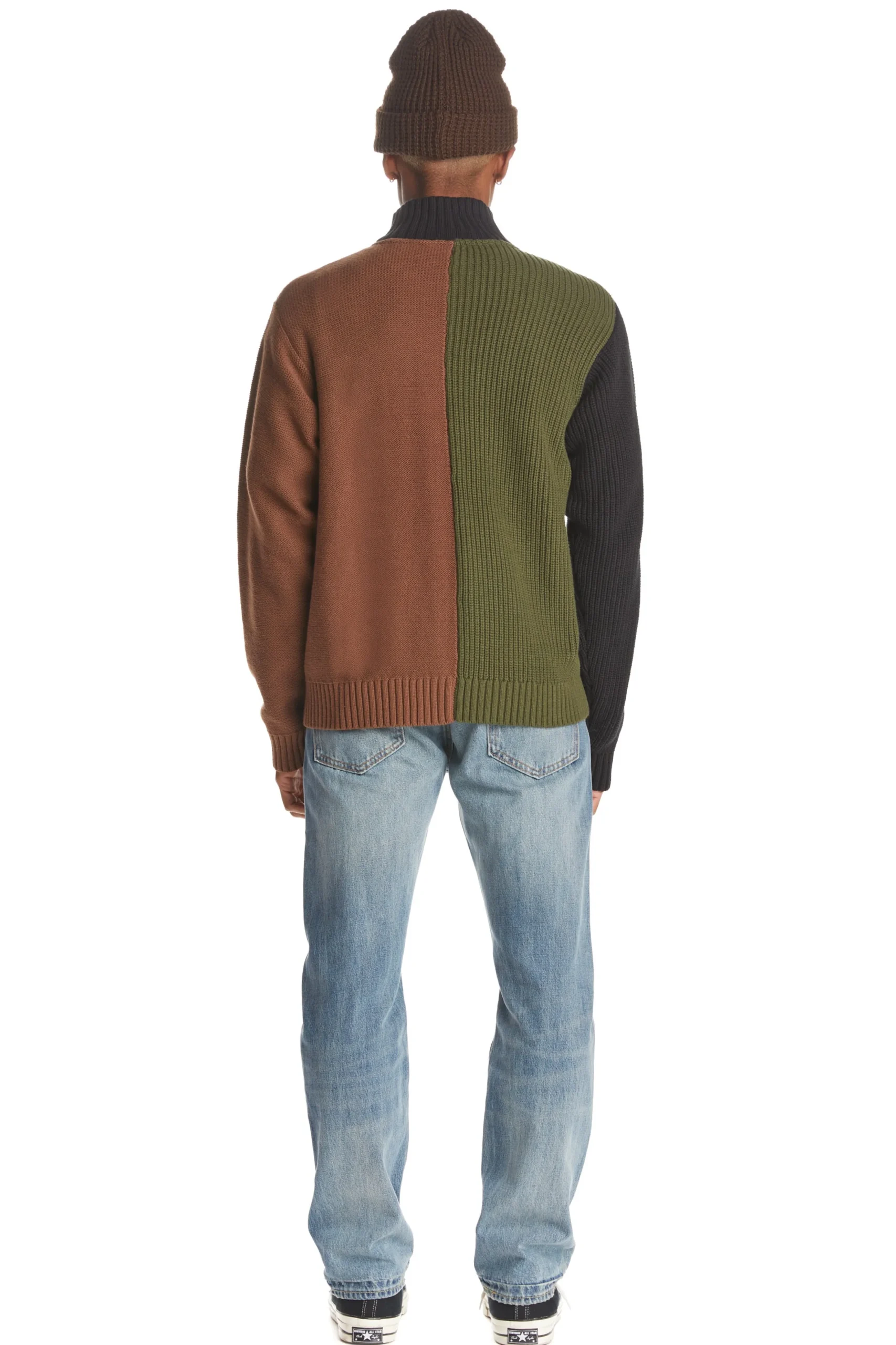 Full Zip Color Block Sweater-Teddy Fresh Best Sale