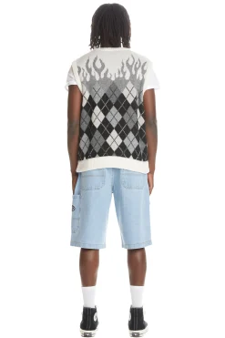 scale Flames Sweater Vest-Teddy Fresh Best Sale