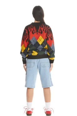 In Flames Sweater-Teddy Fresh Online