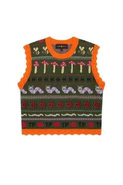 In The Garden Sweater Vest-Teddy Fresh Clearance