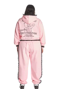 Lace Trim Sweatpants-Teddy Fresh Clearance