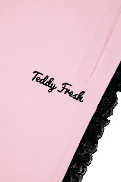 Lace Trim Sweatpants-Teddy Fresh Clearance