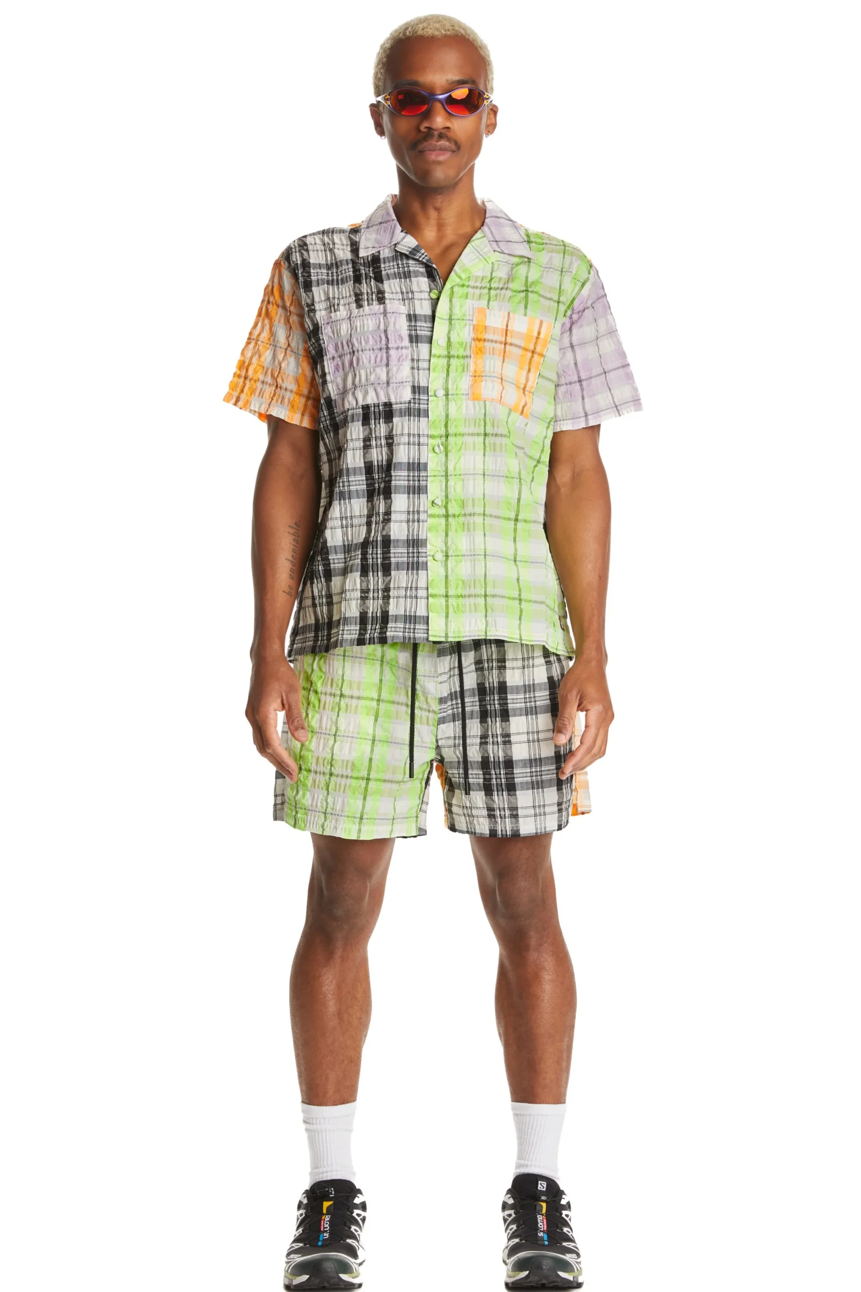 Neon Panel Shorts-Teddy Fresh Flash Sale