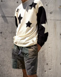 Pieced Together Shorts-Teddy Fresh Cheap