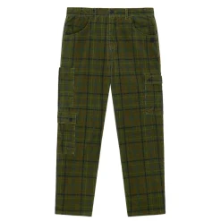 Plaid Corduroy Cargo Pants-Teddy Fresh Shop