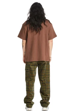 Plaid Corduroy Cargo Pants-Teddy Fresh Shop