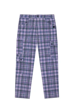 Plaid Corduroy Cargo Pants-Teddy Fresh Shop