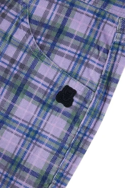 Plaid Corduroy Cargo Pants-Teddy Fresh Shop