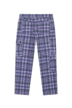 Plaid Corduroy Cargo Pants-Teddy Fresh Shop